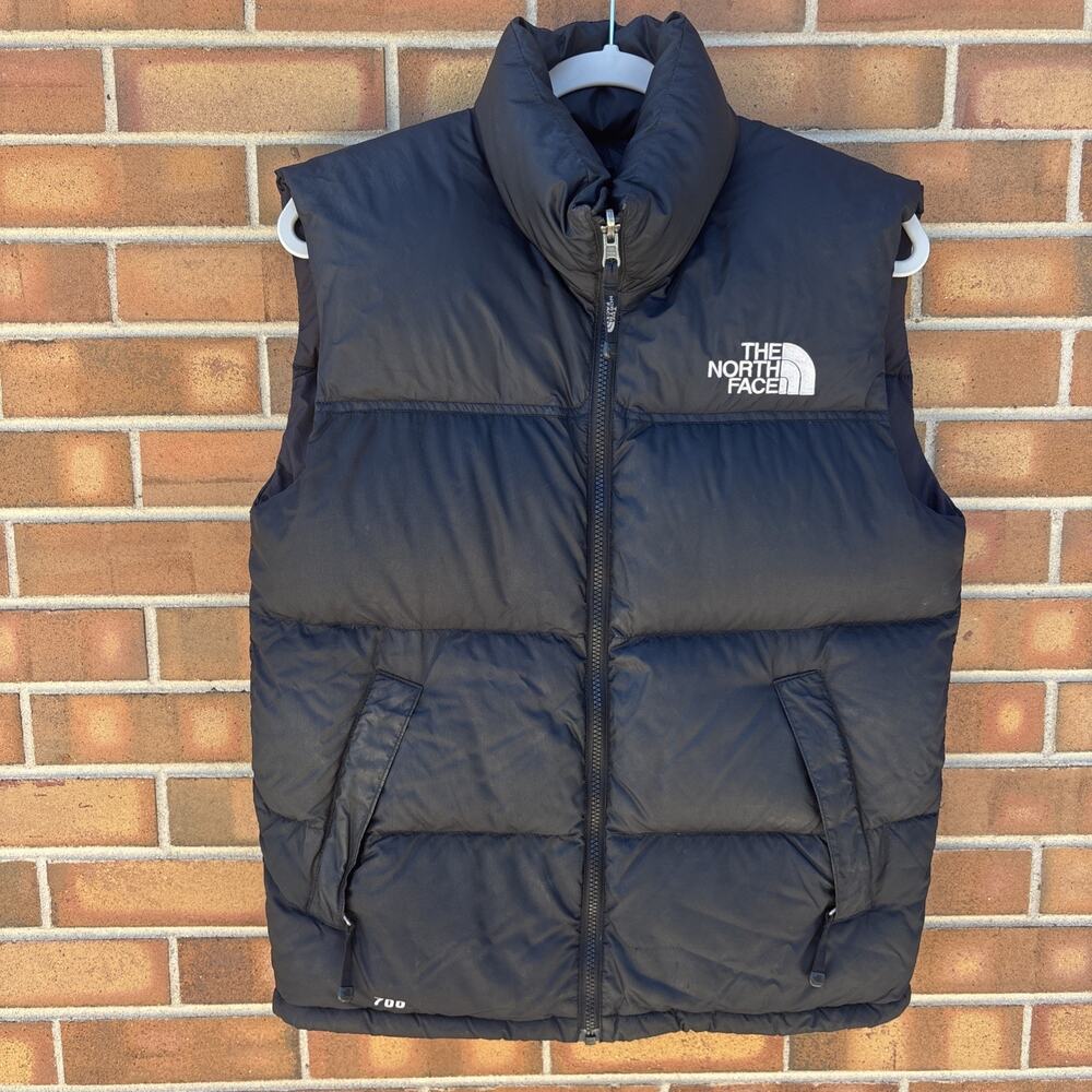 The North Face 700 Fill Down Puffer Vest Black Mens Small Winter Classic Retro
